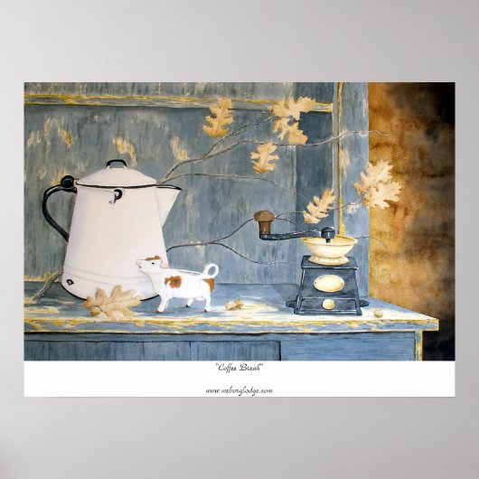 「コーヒーブレイク」プリント ポスター (正面)