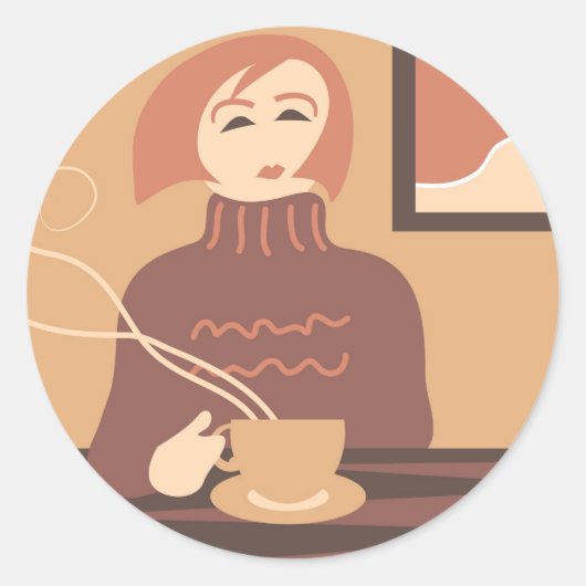 コーヒーブレイク ラウンドシール (正面)