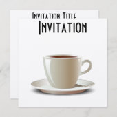 コーヒーブレイク! 招待状 (正面/裏面)