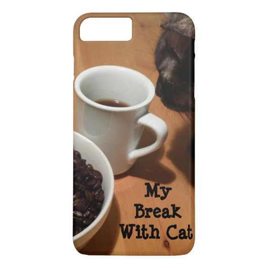 コーヒーブレイク(cat) iPhone/iPad Case by RoseWrites Case-Mate iPhoneケース (裏面)