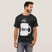コーヒーブレイク JavaScript コンピュータサイエンス プログラム Tシャツ (正面フル)