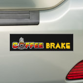 コーヒーブレーキ(壊れ目) バンパーステッカー (車上)