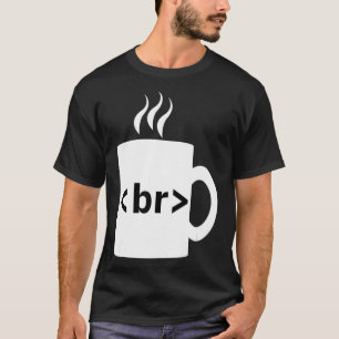 コーヒーブレークJavaScriptコンピュータ科学プログラム Tシャツ