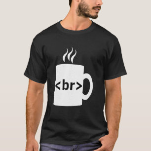 コーヒーブレークJavaScriptコンピュータ科学プログラム Tシャツ