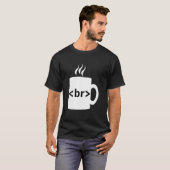 コーヒーブレークJavaScriptコンピュータ科学プログラム Tシャツ (正面フル)