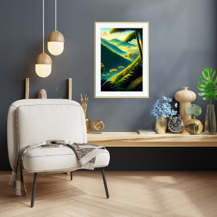 コーヒープランテーション – キャンバスアートプリント ポスター