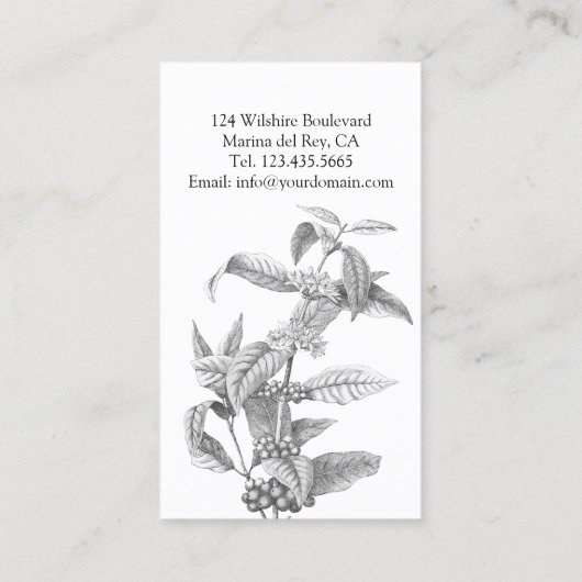 コーヒープラントバリスタカフェスペシャリスト 名刺 (裏面)