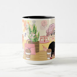 コーヒープレイスの2人の友人 マグカップ