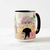 コーヒープレイスの2人の友人 マグカップ (正面右)