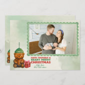 コーヒーベア “Beary Merry Christmas” フォトカード シーズンカード (正面/裏面)