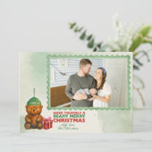 コーヒーベア “Beary Merry Christmas” フォトカード シーズンカード (スタンド正面)