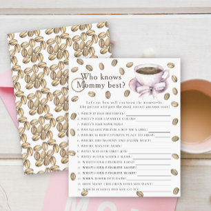 コーヒーベイビーシャワー - ママのことを一番知っているのは誰?