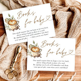 コーヒーベイビー 赤ちゃんが生まれる 本を作っています ベイビーカードのためよ 招待状