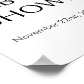 コーヒーベビーシャワーへようこそ – ベビーは18x24 ポスター (角)