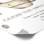 コーヒーベビーシャワー甘い混乱を推測 ポスター (角)