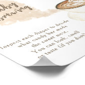 コーヒーベビーシャワー甘い混乱を推測 ポスター (角)