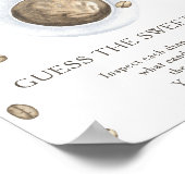 コーヒーベビーシャワー甘い混乱を推測 ポスター (角)