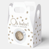 コーヒーベビーシャワー – ベビーが醸造している フェイバーボックス (オープン)