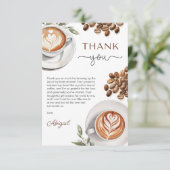 コーヒーベビーシャワー – ベビーが醸造してくれてありがとう サンキューカード (スタンド正面)