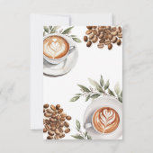 コーヒーベビーシャワー – ベビーが醸造してくれてありがとう サンキューカード (裏面)