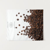 コーヒーベンダーポップ・アートのアップショップテーブルランナーバナーロゴ タペストリー (正面(横))