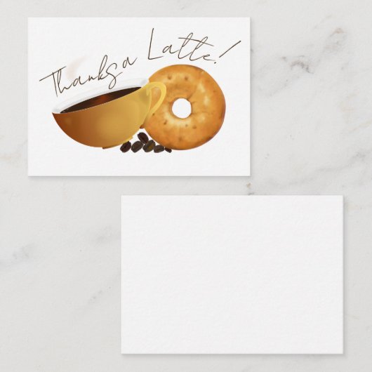 コーヒーベーゲルサンキュー ノートカード (正面/裏面)