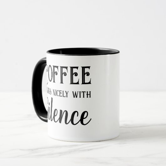 コーヒーペアと静けさ マグカップ (正面左)