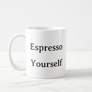 コーヒーペアカップ- Espresso Yourself おもしろい Coffee コーヒーマグカップ
