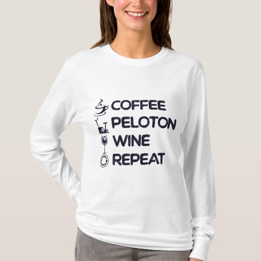 コーヒーペロワインリピートTシャツ Tシャツ (正面)