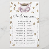 コーヒーボウブライダルシャワー彼女はむしろゲームをする (正面)