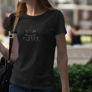 コーヒーボウル&コーヒー豆 Tシャツ