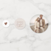 コーヒーボヘミアンブライダルシャワー コンフェッティ (裏面)