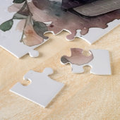 コーヒーボホフローラグリーンブラウンウォーター色 ジグソーパズル (側面)