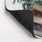 コーヒーボホフローラグリーンブラウンウォーター色 マウスパッド (コーナー)