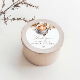 コーヒーボホブライダルシャワー ラウンドシール