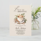 コーヒーボホラブイズブルーイングブライダルシャワー 招待状 (スタンド正面)