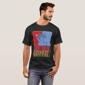 コーヒーポスターカフェバリスタロースター – Coffee 4Th Of Tシャツ (正面フル)