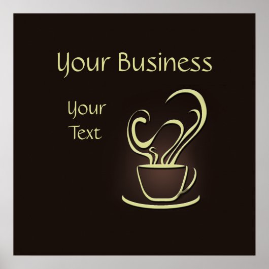 コーヒーポスタープリント ポスター (正面)
