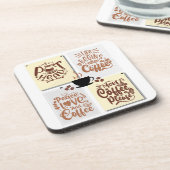 コーヒーポスター コースター (左側)