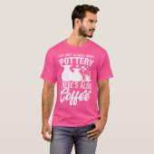 コーヒーポッタリー粘土ハンドメイド陶芸作家ポット Tシャツ (正面フル)