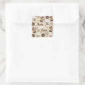 コーヒーポットおよびコップ スクエアシール (バッグ)