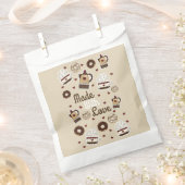 コーヒーポットとカップ フェイバーバッグ (クリップ留めされた状態)