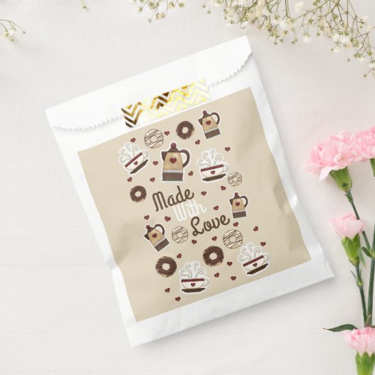 コーヒーポットとカップ フェイバーバッグ (封をした状態)