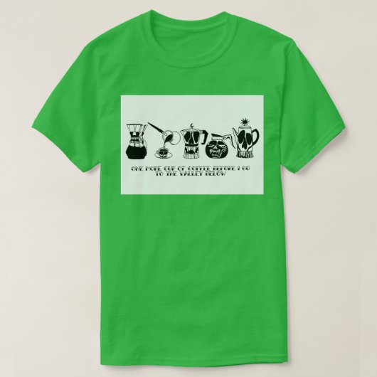 コーヒーポットコレクション Tシャツ (デザイン正面)