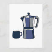 コーヒーポットコーヒーマグ ポストカード (正面)