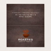 コーヒーポットコーヒー豆 | Barista名刺 名刺 (外部フラット)