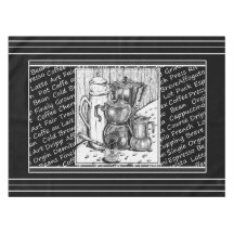 コーヒーポットテーブルクロス