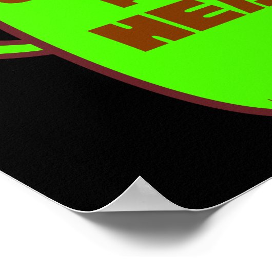 コーヒーポットヘッドコおもしろいーヒードパンギフトアイディア ポスター (角)