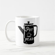 コーヒーポットヘッド – コーヒおもしろいーコンボマグカップ コーヒーマグカップ