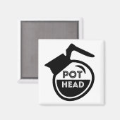 コーヒーポットヘッド マグネット (正面/裏面)